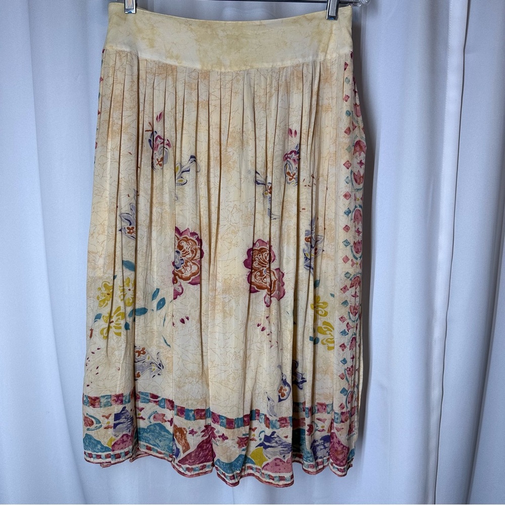 Platinum by Dorothy Schoelen Vintage Skirt Size Sz 12 80's 90's Bohemian Overlay